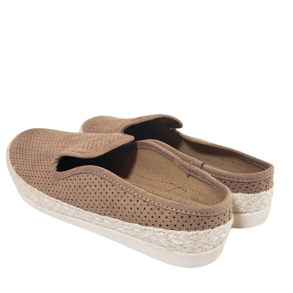 Esprit Elisa Medium Taupe Backless Flats Sz 7M